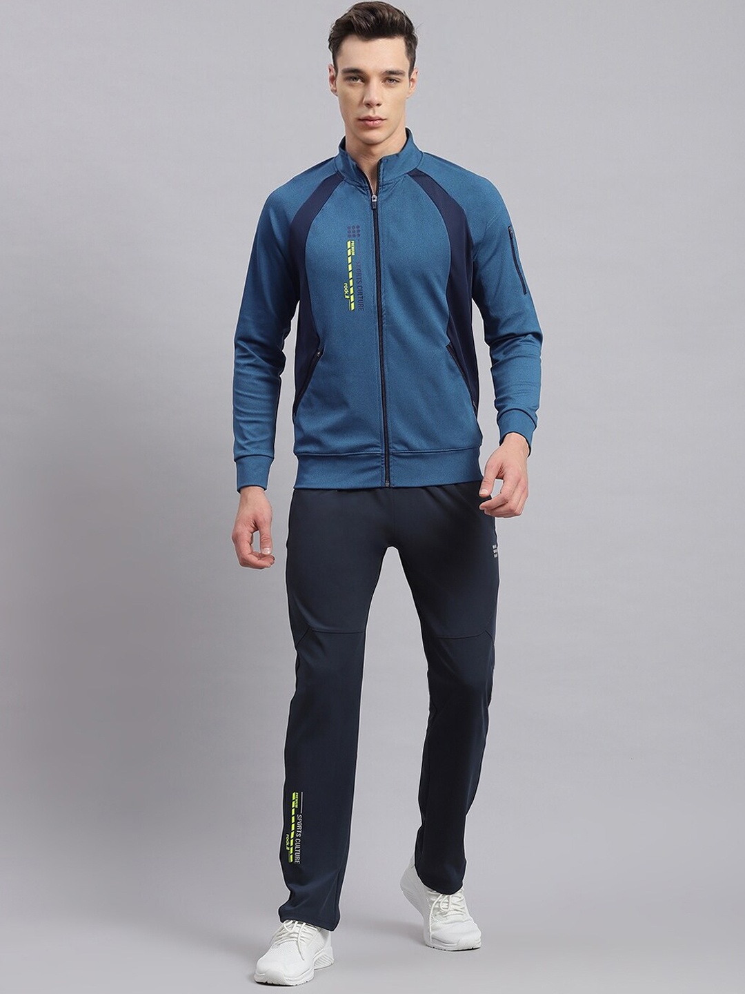 

rock.it Mock Collar Long Sleeves Tracksuits, Blue