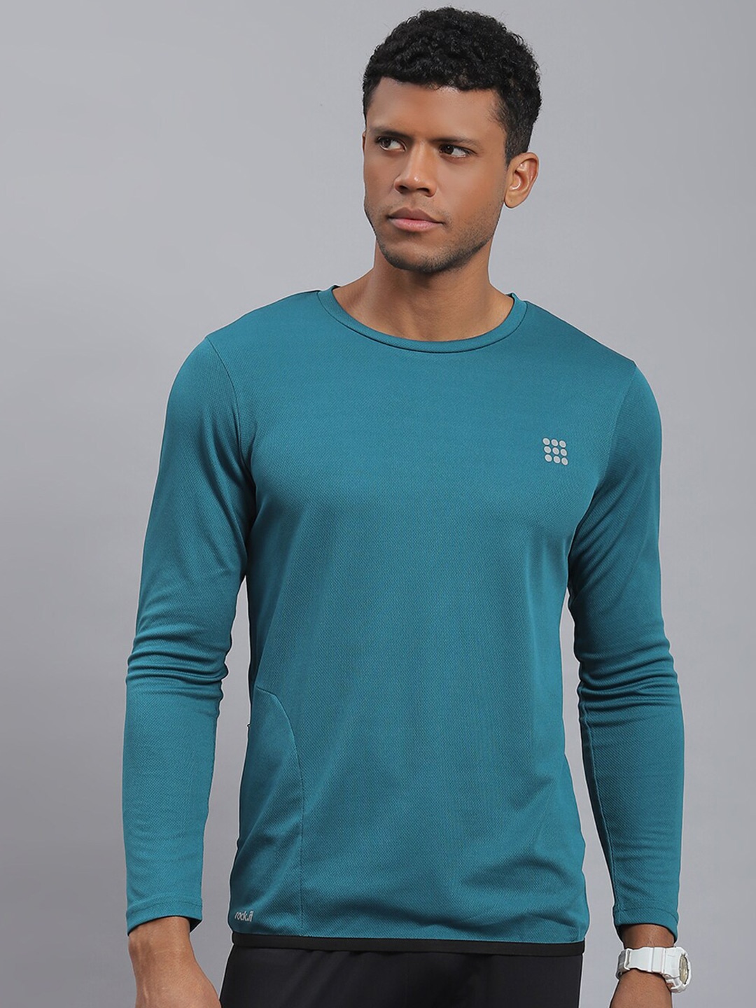 

rock.it Round Neck Long Sleeves T-shirt, Teal