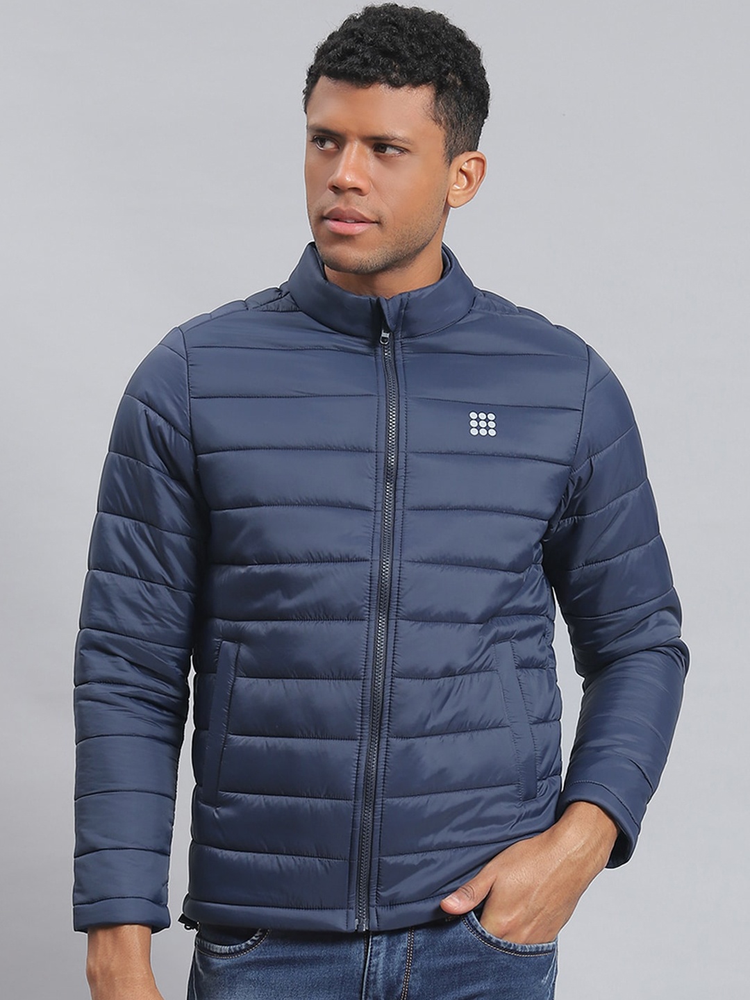 

rock.it Mock Collar Lightweight Padded Jacket, Navy blue