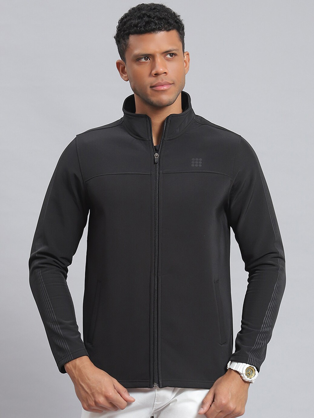 

rock.it Mock Collar Long Sleeves Sweatshirt, Black