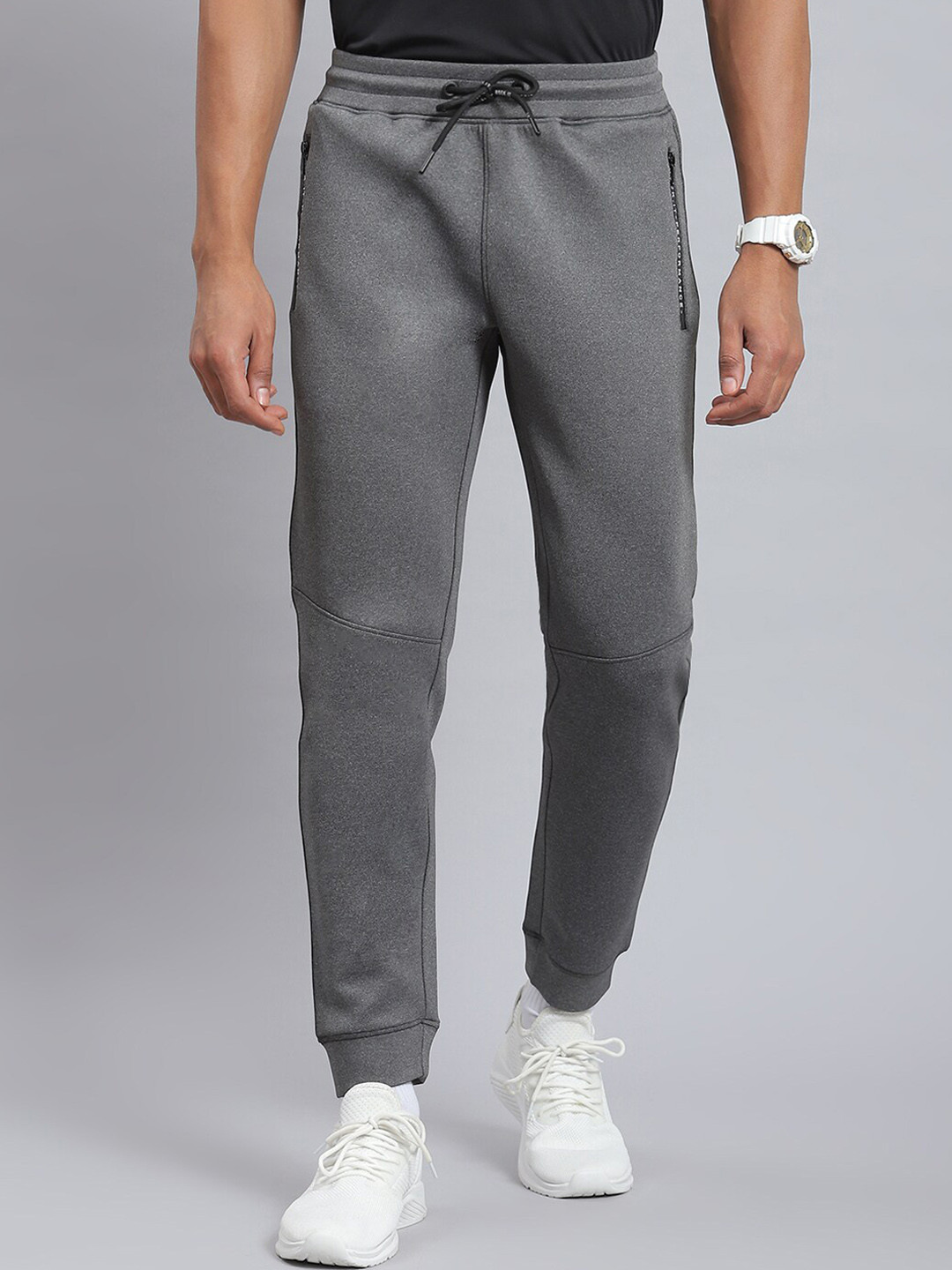 

rock.it Men Mid-Rise Regular Fit Joggers, Charcoal