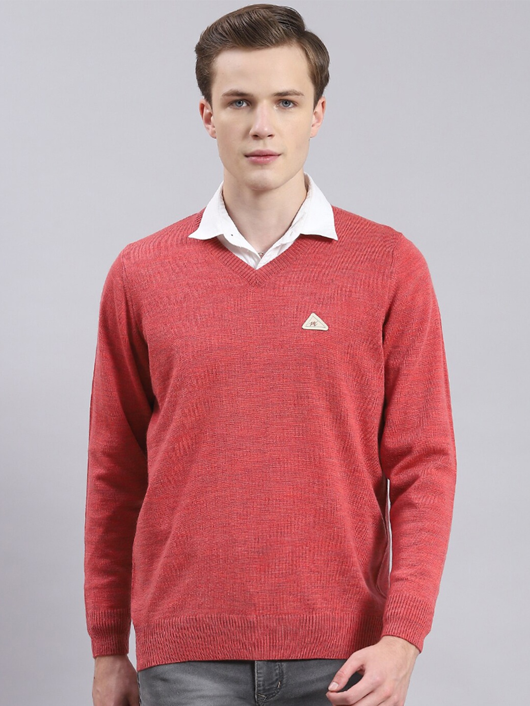 

Monte Carlo V-Neck Pullover, Red
