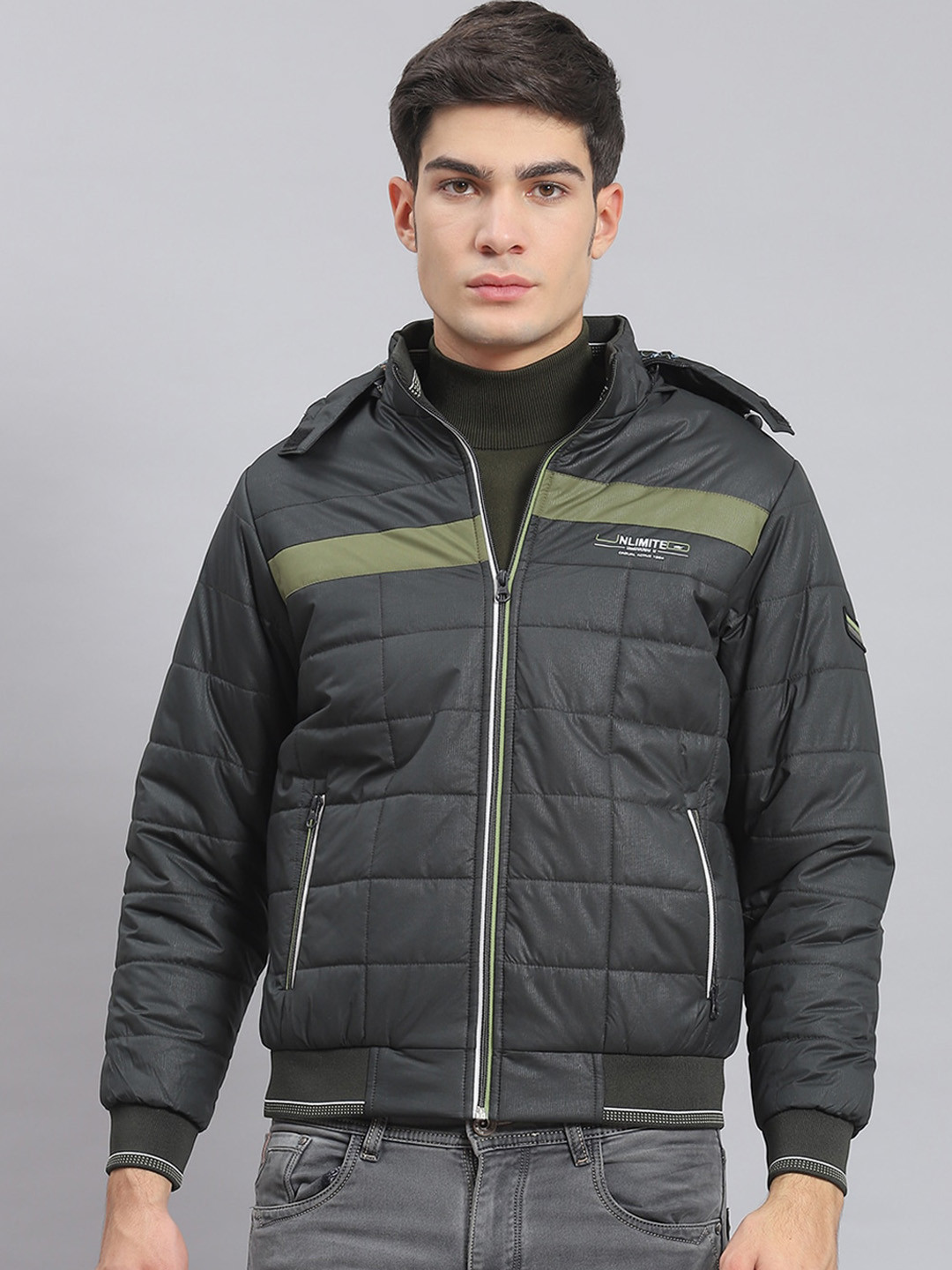 

Monte Carlo Hooded Lightweight Padded Jacket, Olive