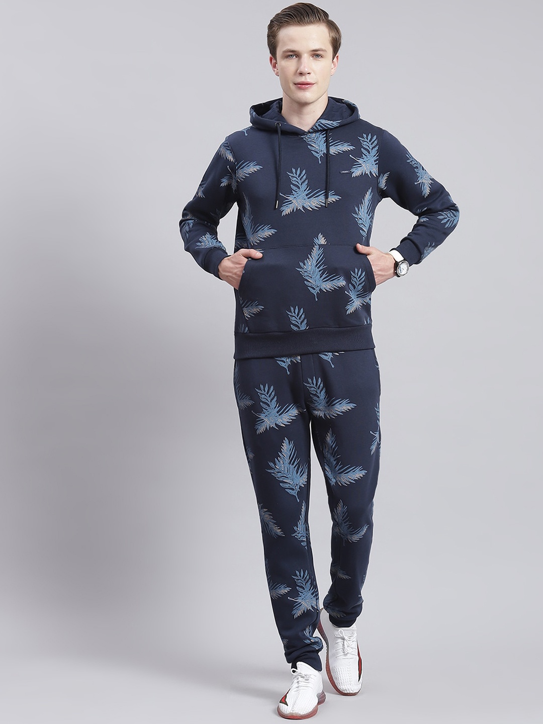 

Monte Carlo Tropical Printed Cotton Tracksuits, Navy blue