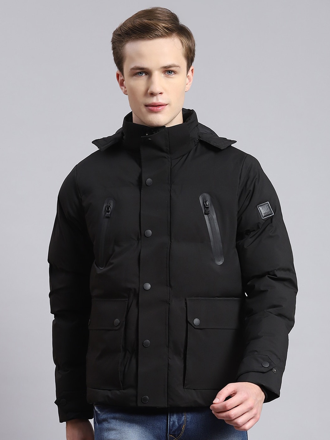 

Monte Carlo Hooded Lightweight Padded Jacket, Black