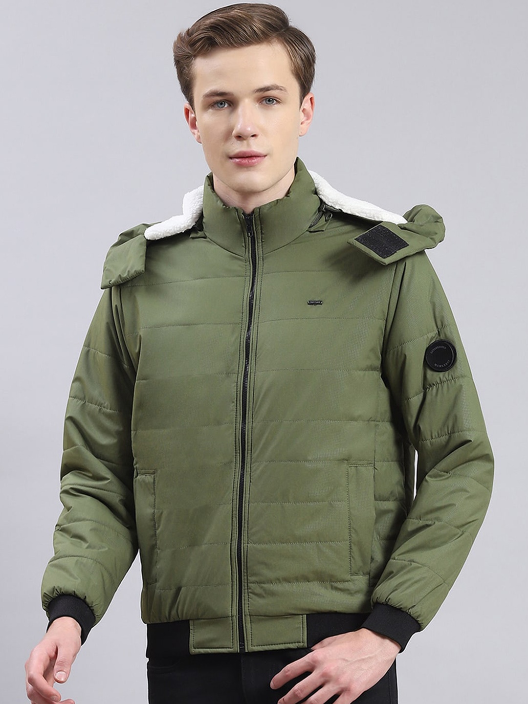 

Monte Carlo Lightweight Hooded Tailored Jacket, Olive