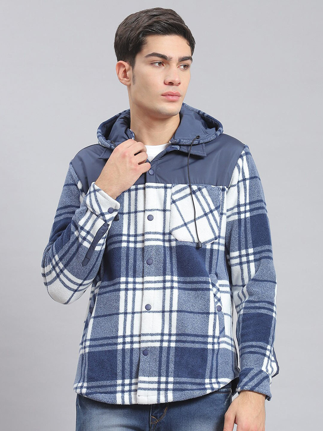 

Monte Carlo Classic Checked Casual Shirt, Blue