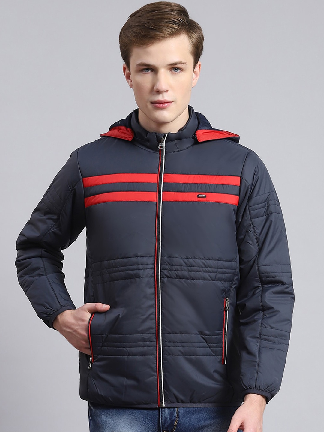 

Monte Carlo Lightweight Hooded Padded Jacket, Navy blue