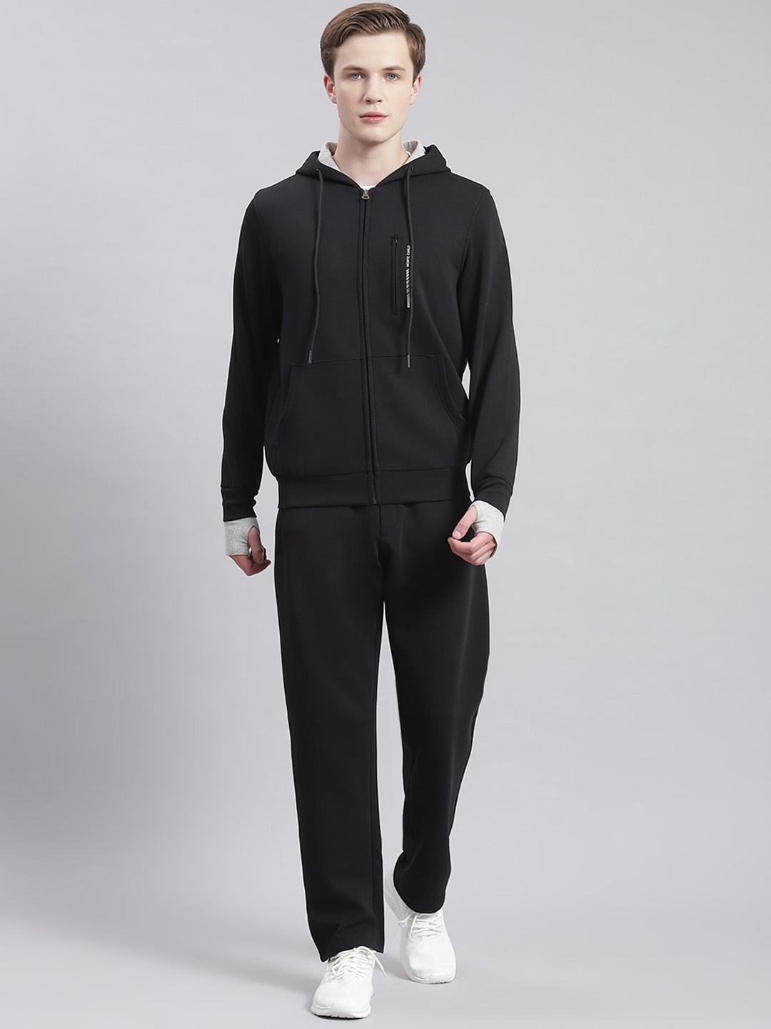 

Monte Carlo Hooded Sweatshirt With Track Pants, Black