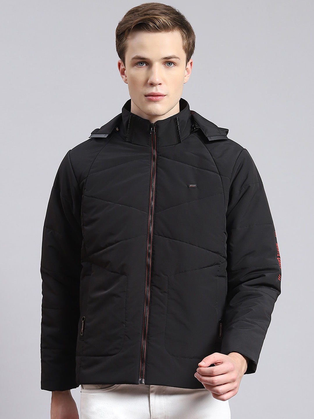 

Monte Carlo Mock Collar Lightweight Padded Jacket, Black