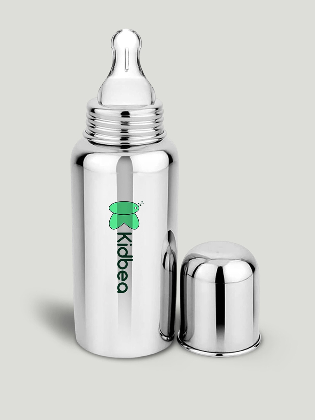 

Kidbea Infants Stainless Steel PBA Proof Feeding Bottles, Silver