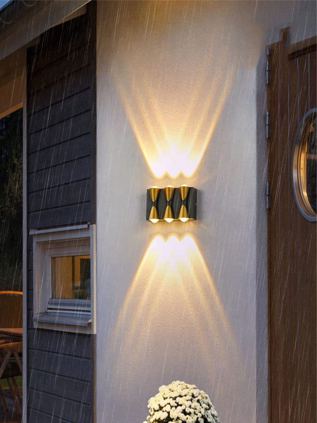 

The Art House Black 6 LED Waterproof Outdoor Wall Lamp