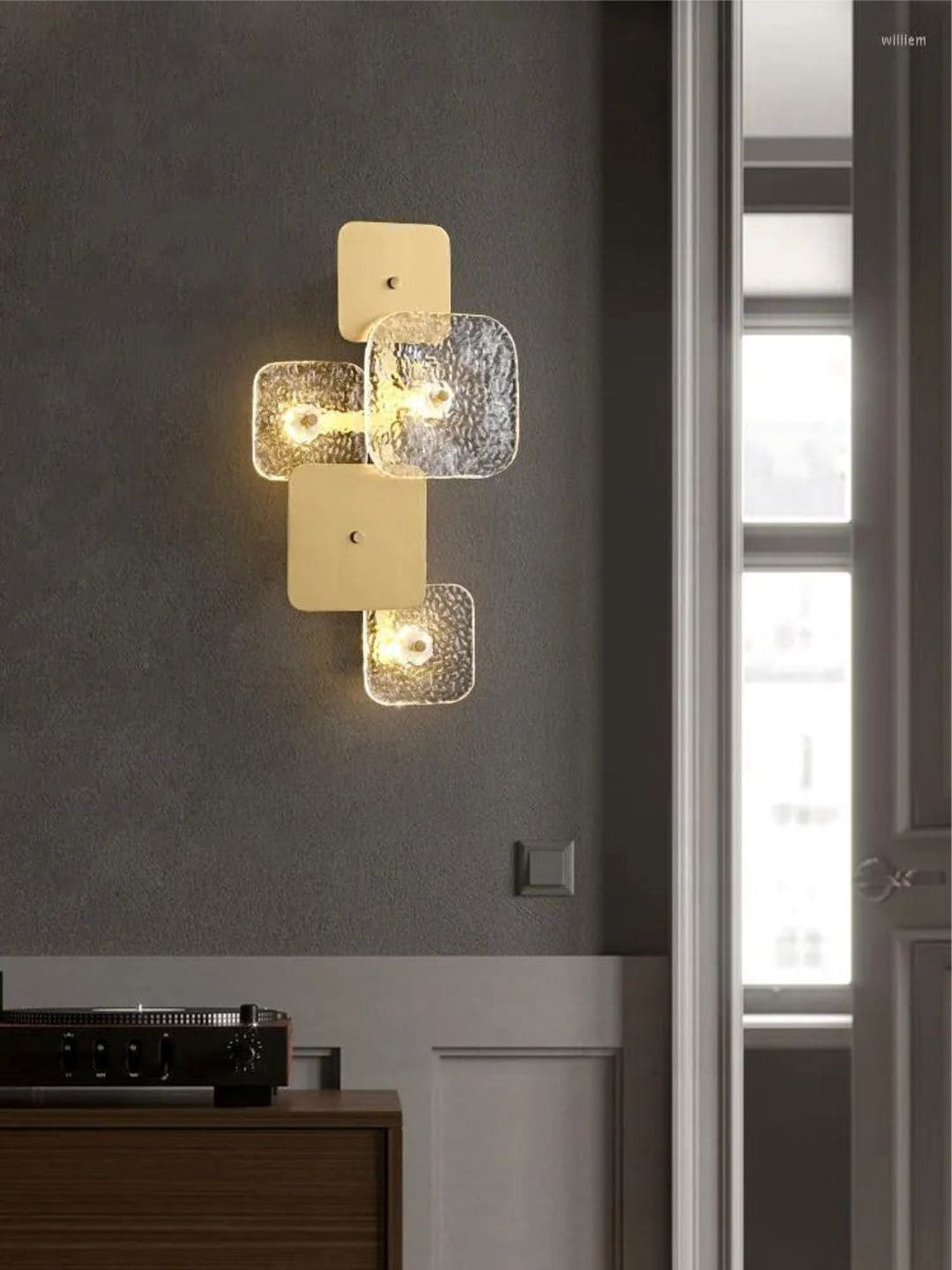 

The Art House Gold Toned Copper Stairs Wall Lamp