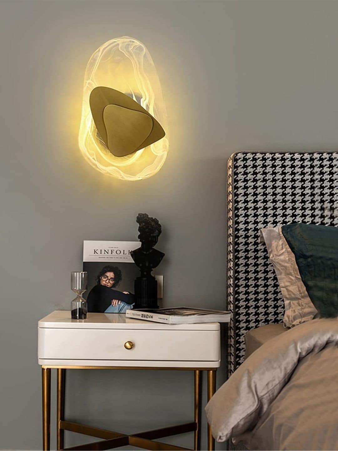 

The Art House Gold Toned Sconce Nordic Living Room Background Wall Lamp
