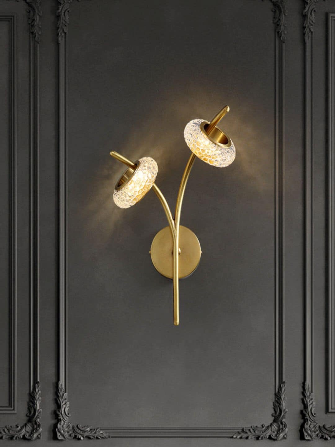 

The Art House Gold Toned Living Room Background Wall Lamp