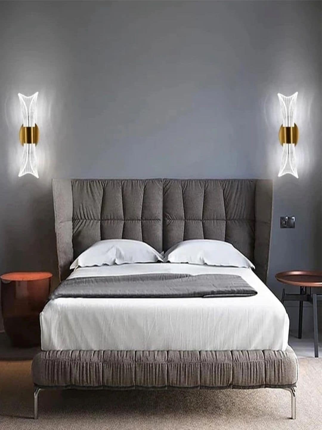 

The Art House Golden Acrylic LED Wall Lamp, Gold