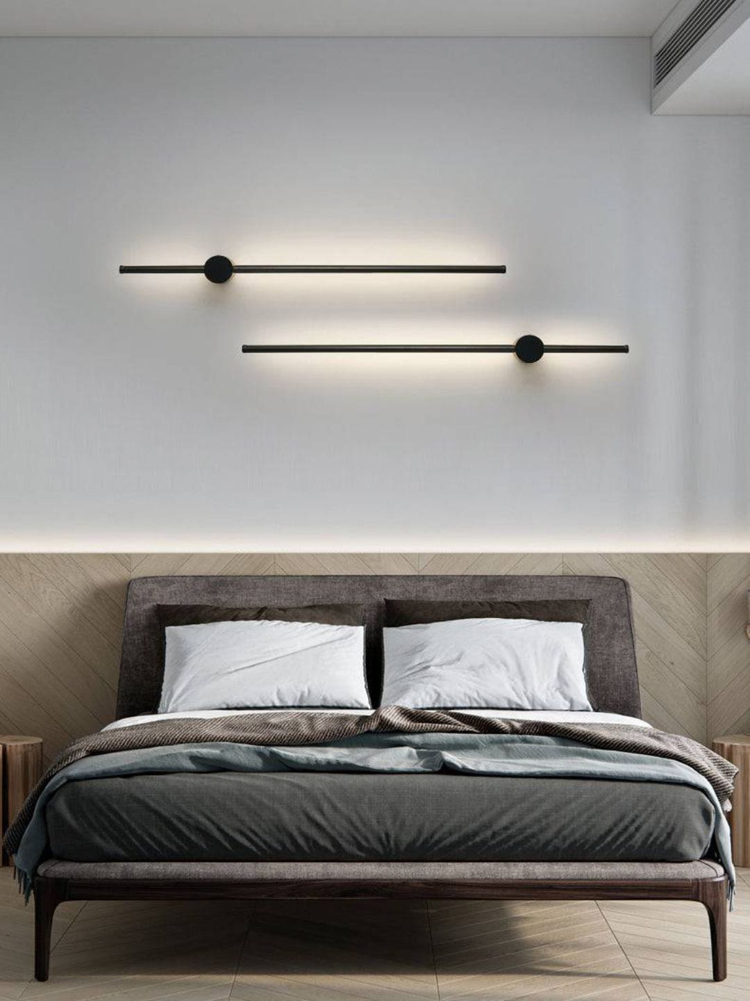 

The Art House Black Long Tube Wall Lamp