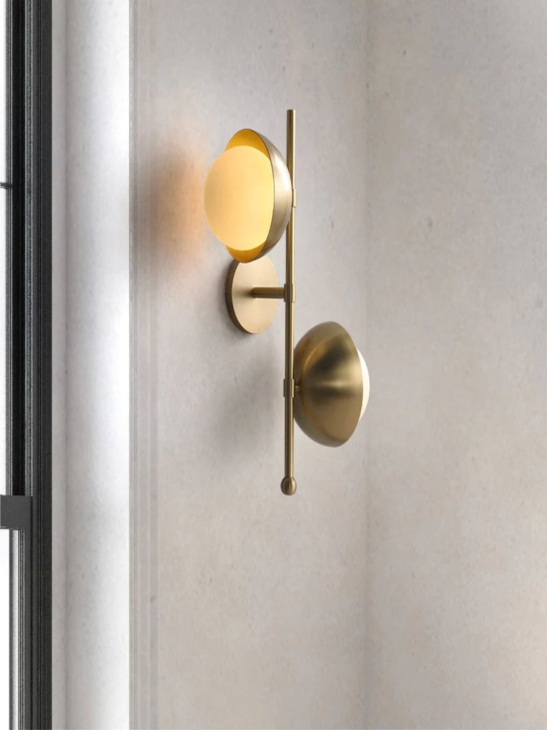 

The Art House Gold Toned Sconce Design Abstract Shaped Wall Lamp