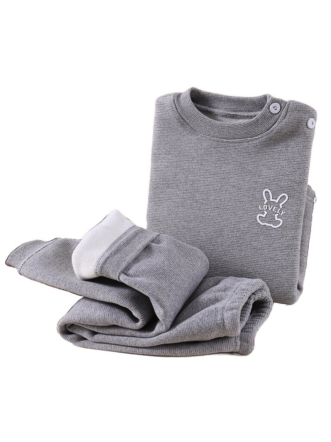 

StyleCast Boys Grey Self Design T-shirt with Pyjamas
