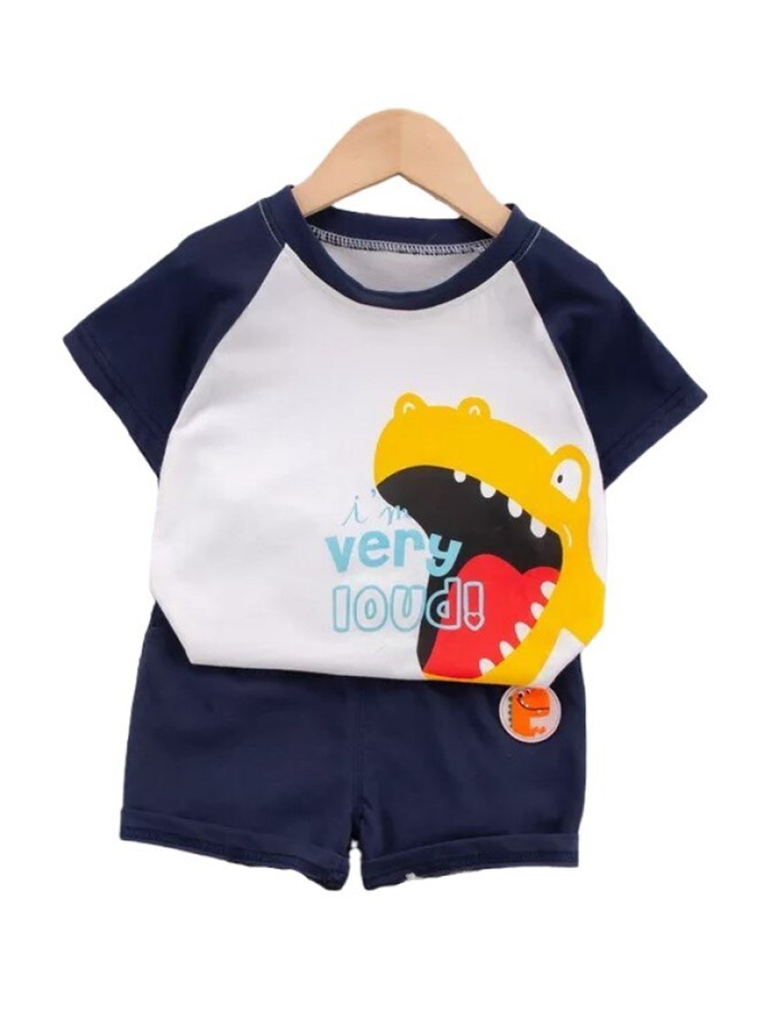 

StyleCast Kids Black Graphic Printed Pure Cotton T-shirt With Short