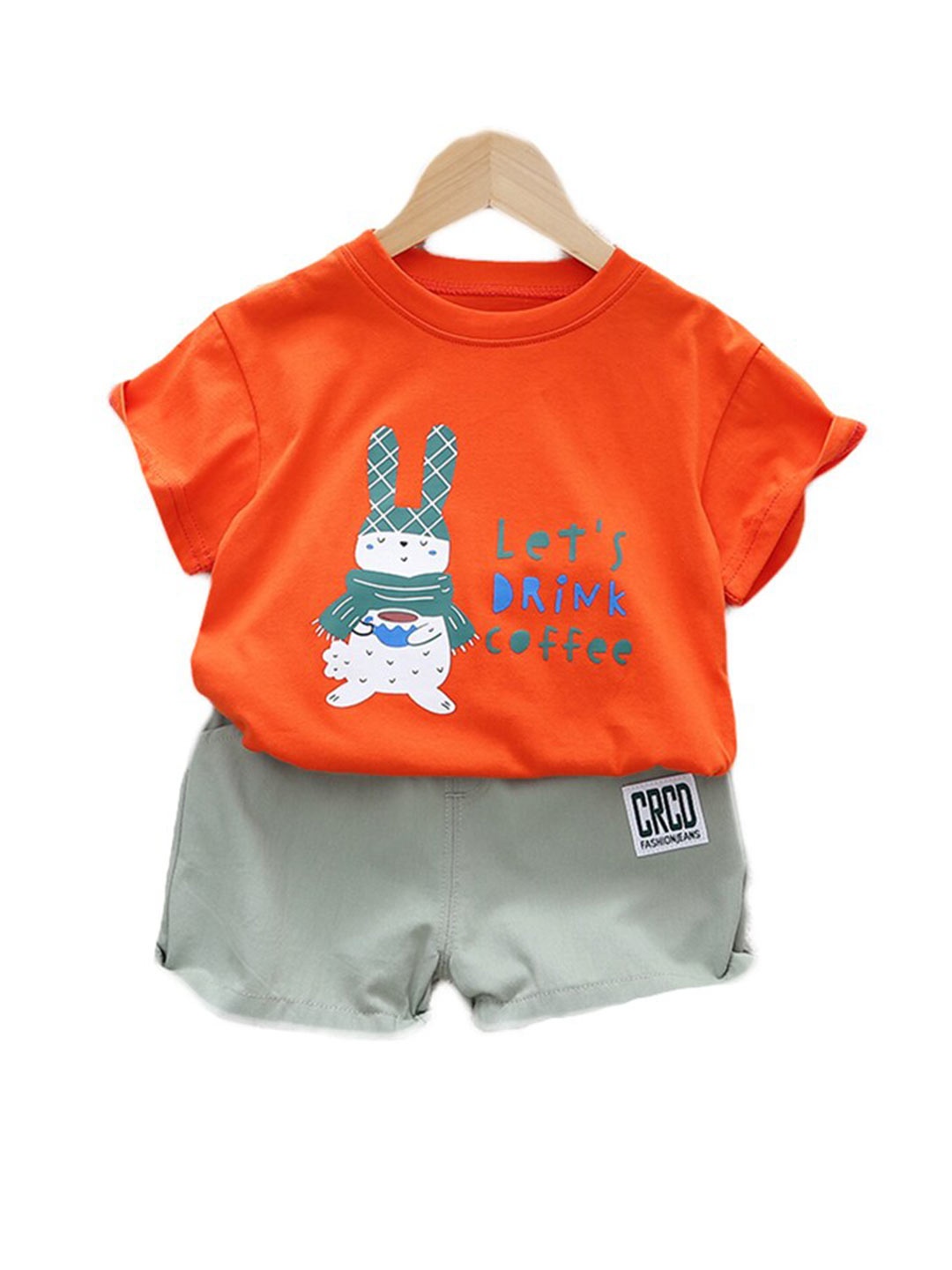 

StyleCast Kids Printed Pure Cotton Clothing Set, Orange