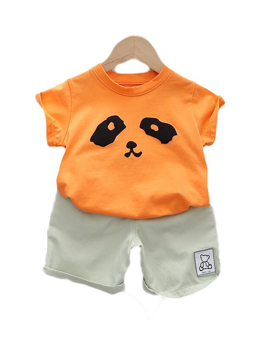 

StyleCast Kids Graphic Printed Pure Cotton T-Shirt With Shorts, Orange