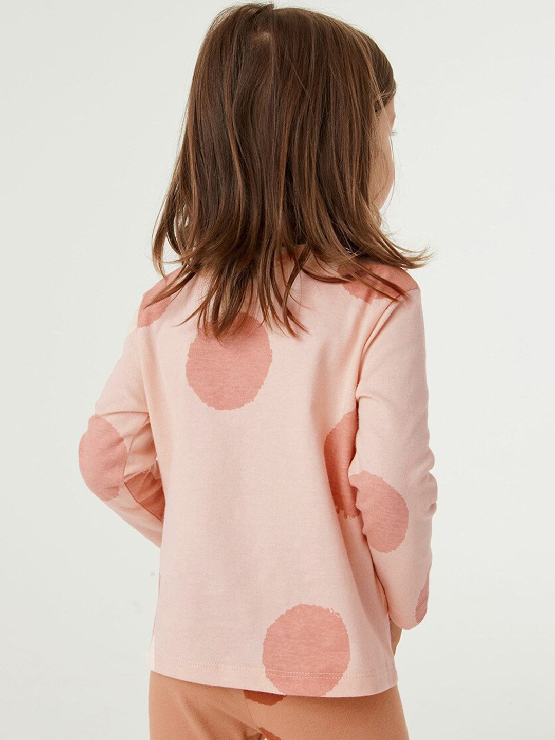 

StyleCast Girls Pink Geometric Printed Pure Cotton T-shirt with Leggings