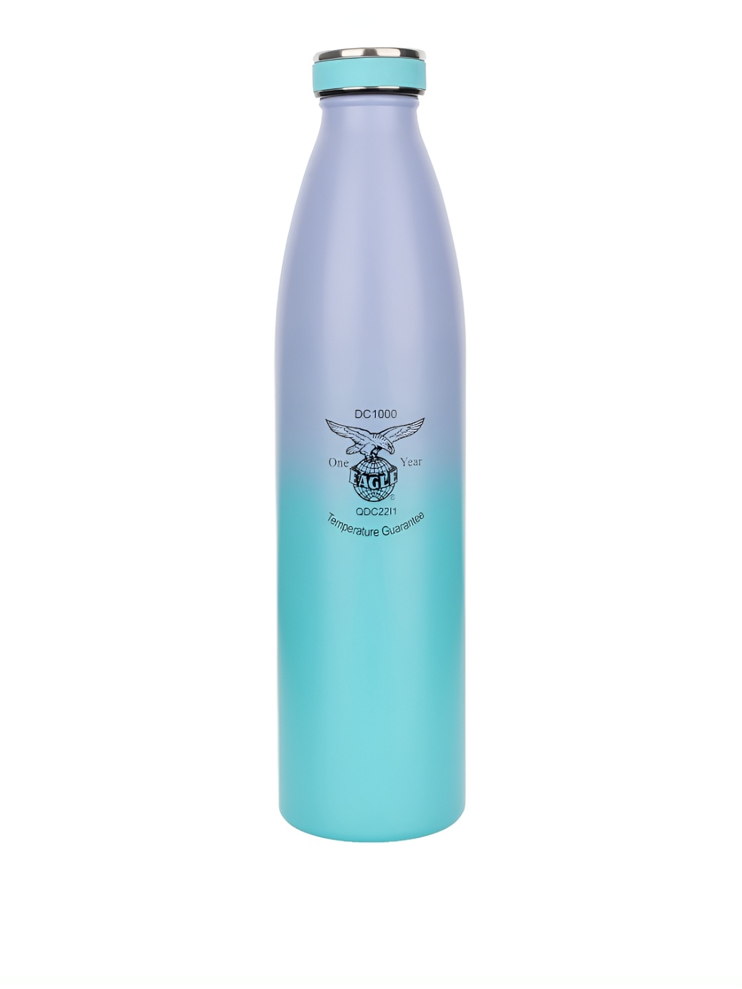 

Eagle Deuce Blue & Grey Colourblocked Stainless Steel Vacuum Water Bottle - 1 L
