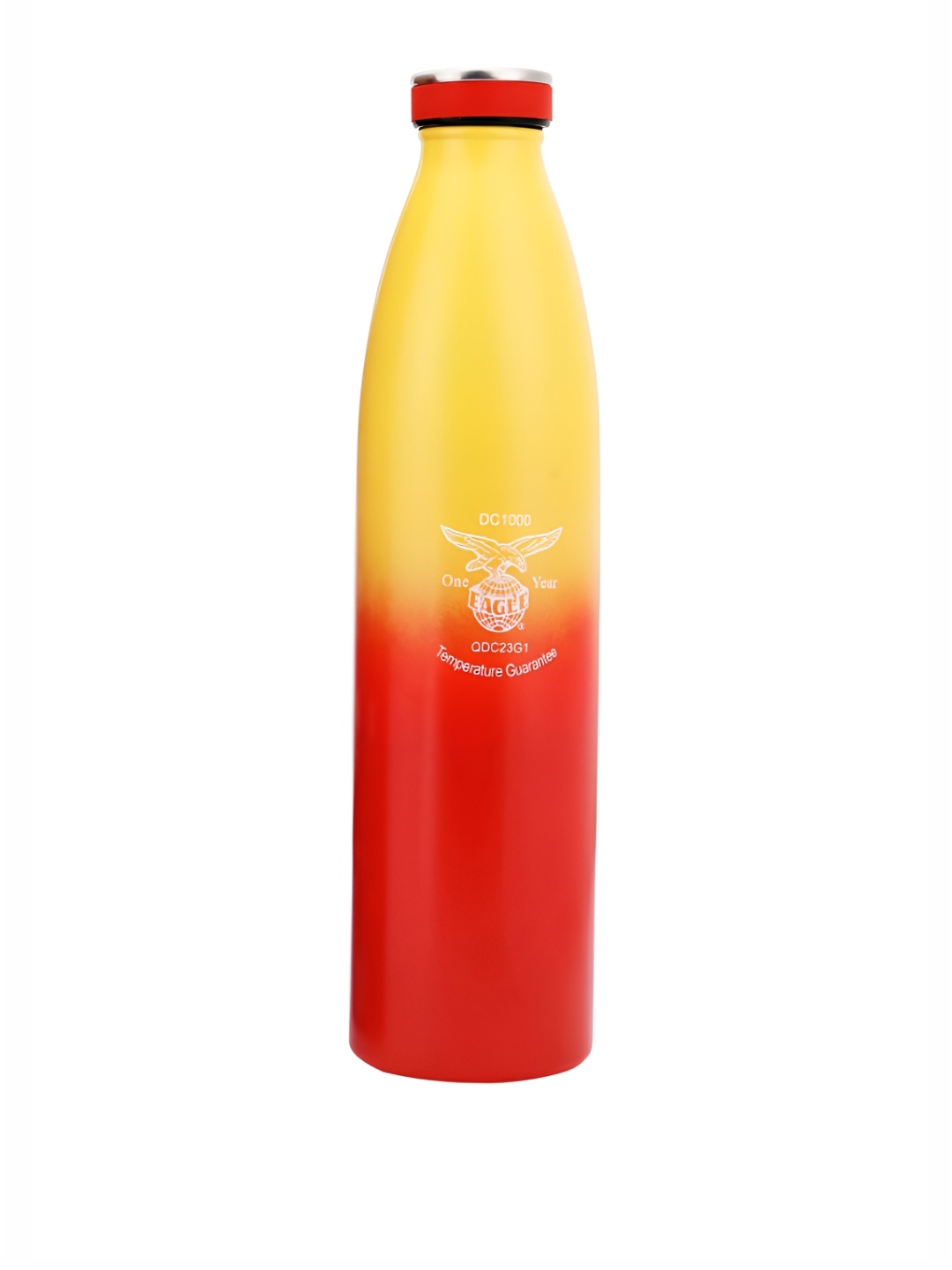 

Eagle Deuce Red & Yellow Colourblocked Stainless Steel Vacuum Water Bottle 1 L