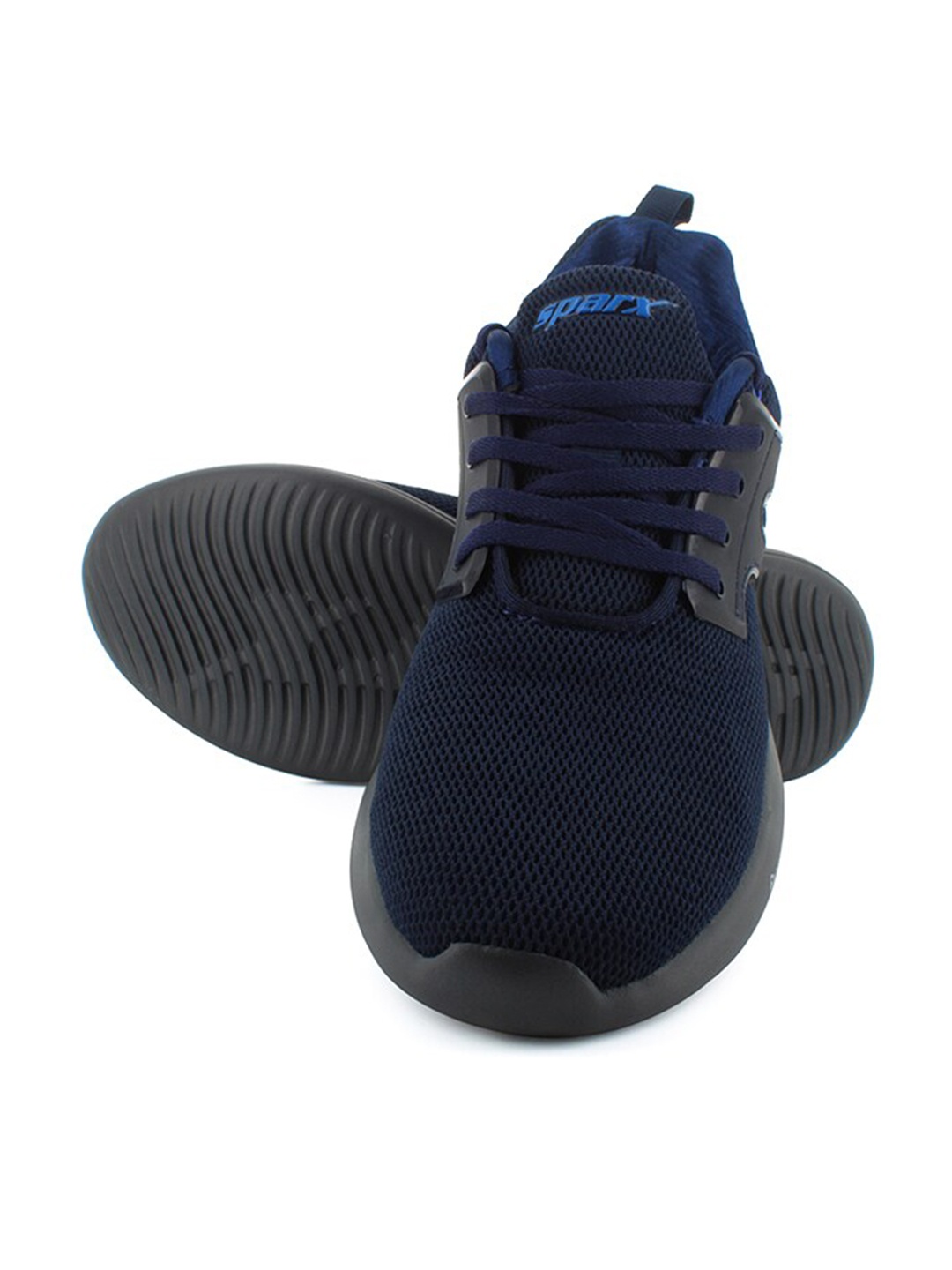 

Sparx Men Textured Lace-Up Walking Shoes, Navy blue