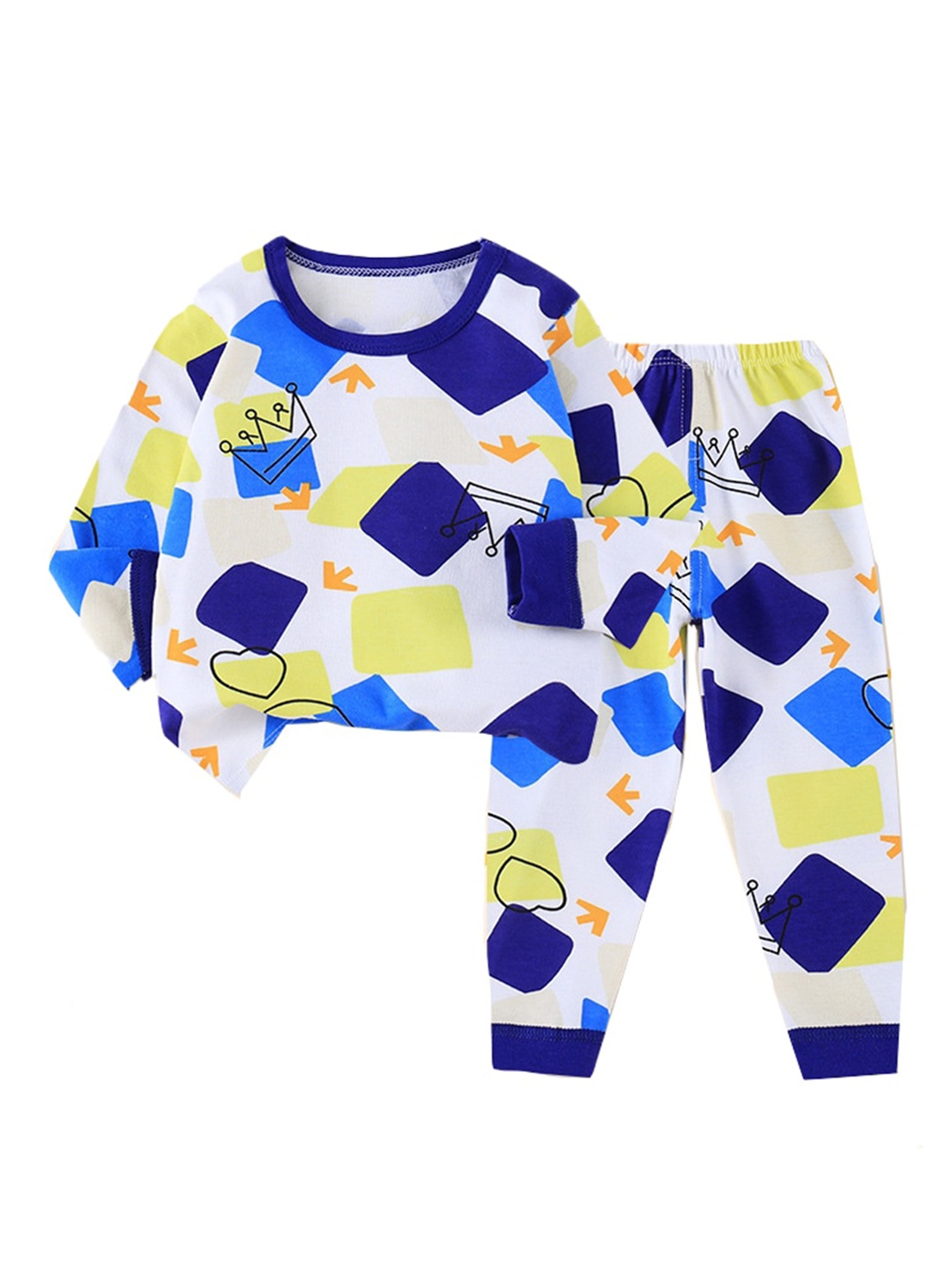 

StyleCast Boys Graphic Printed Pure Cotton Sweatshirt & Pyjamas, Blue