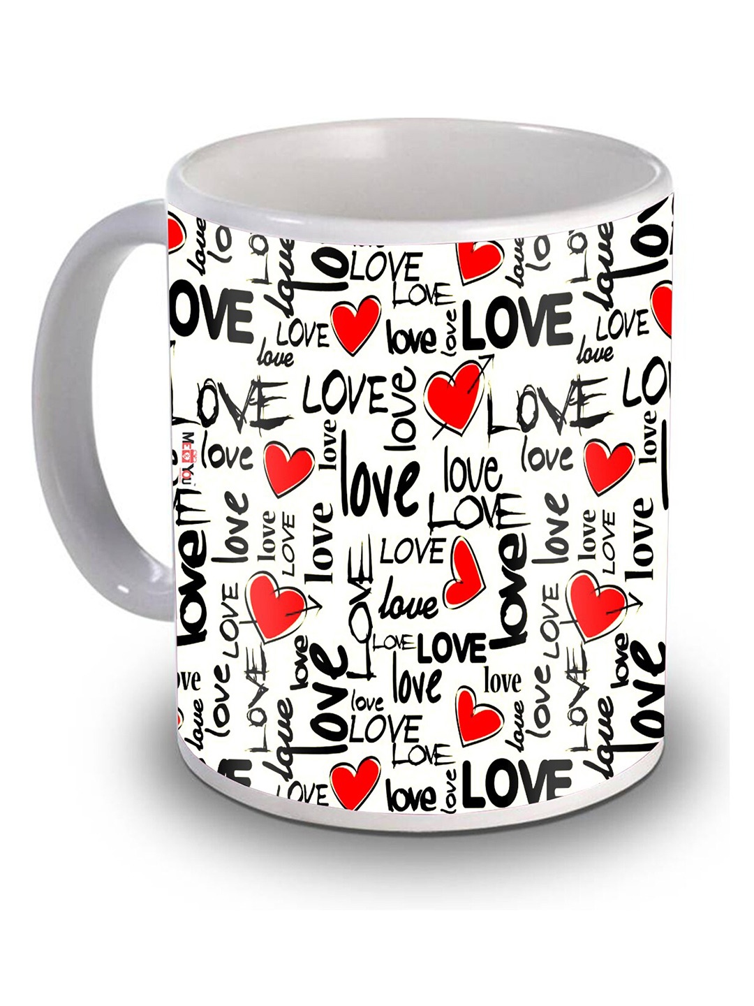 

ME & YOU White Printed Ceramic Glossy Mug 320 ml
