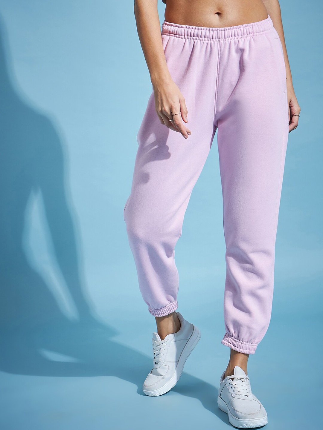 

98 Degree North Women Straight Fit Fleece Joggers, Lavender