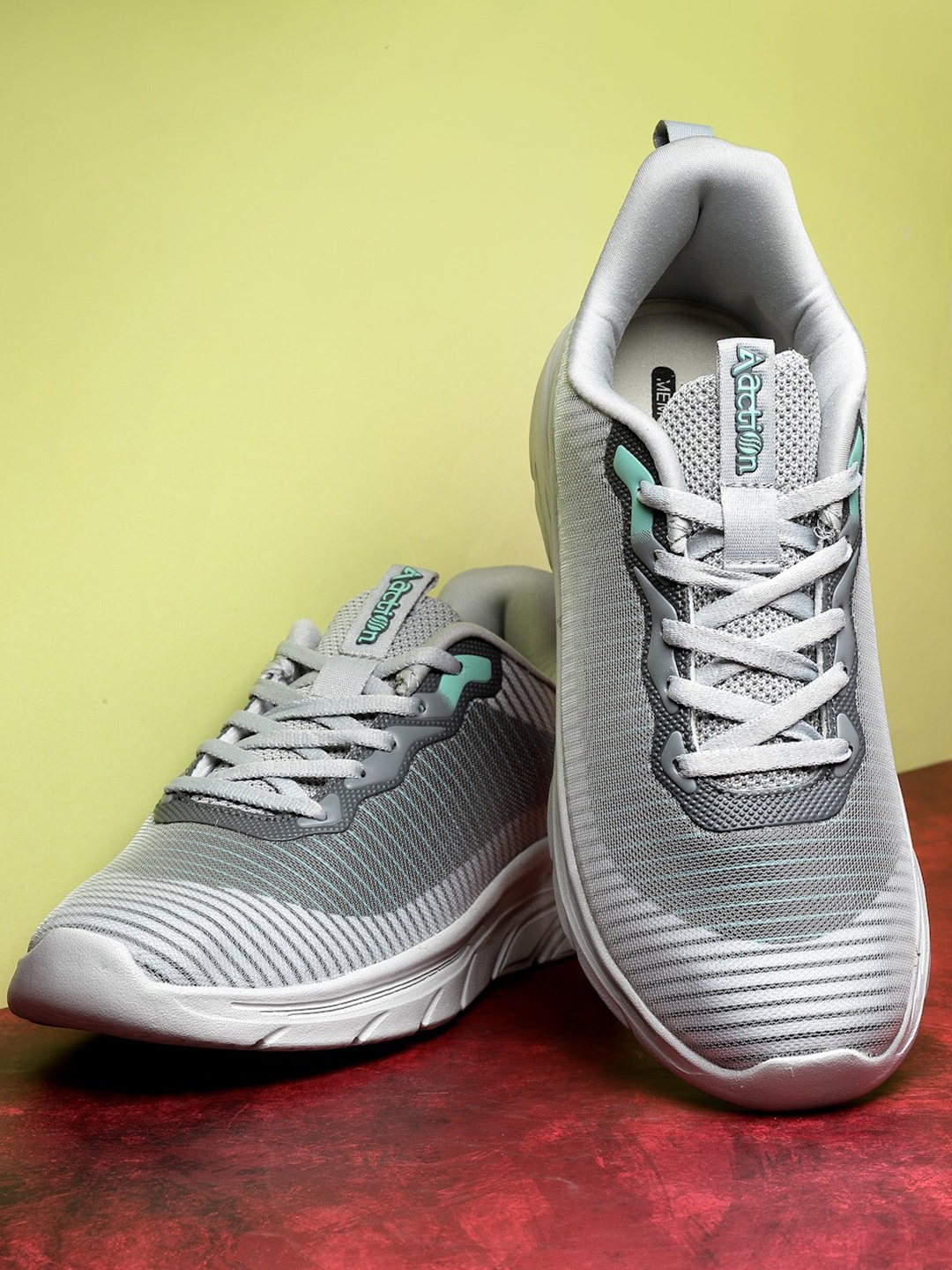 

Action Men Mesh Lightweight Running Shoes, Grey