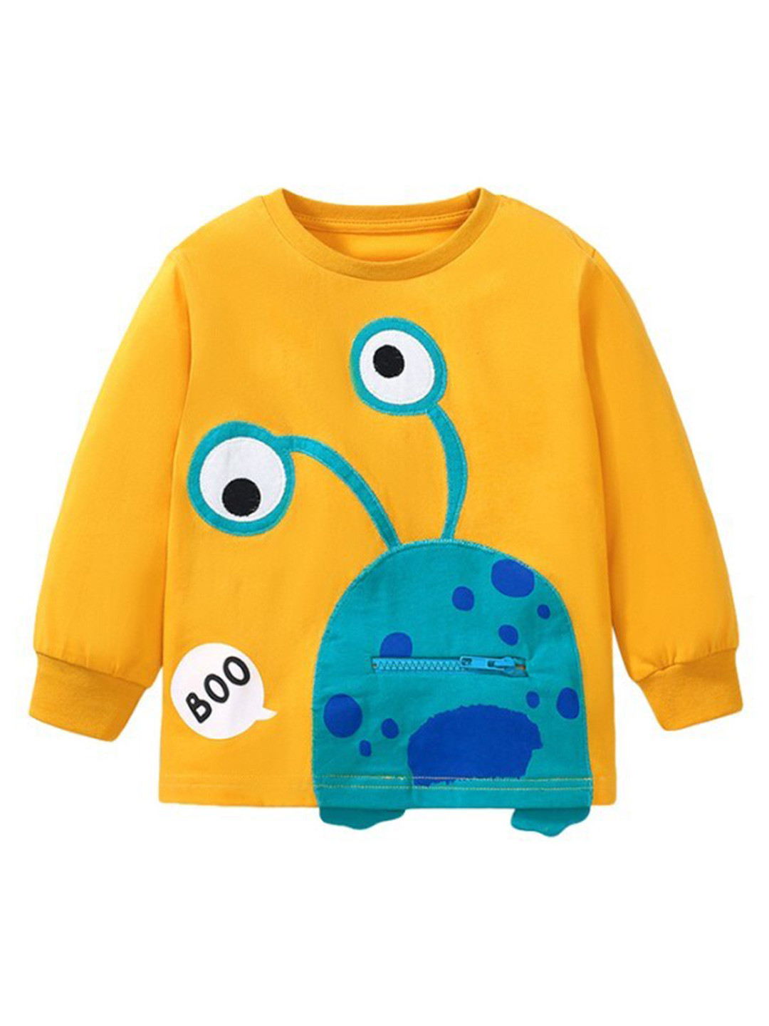 

StyleCast Boys Yellow & Blue Graphic Printed Cotton Pullover