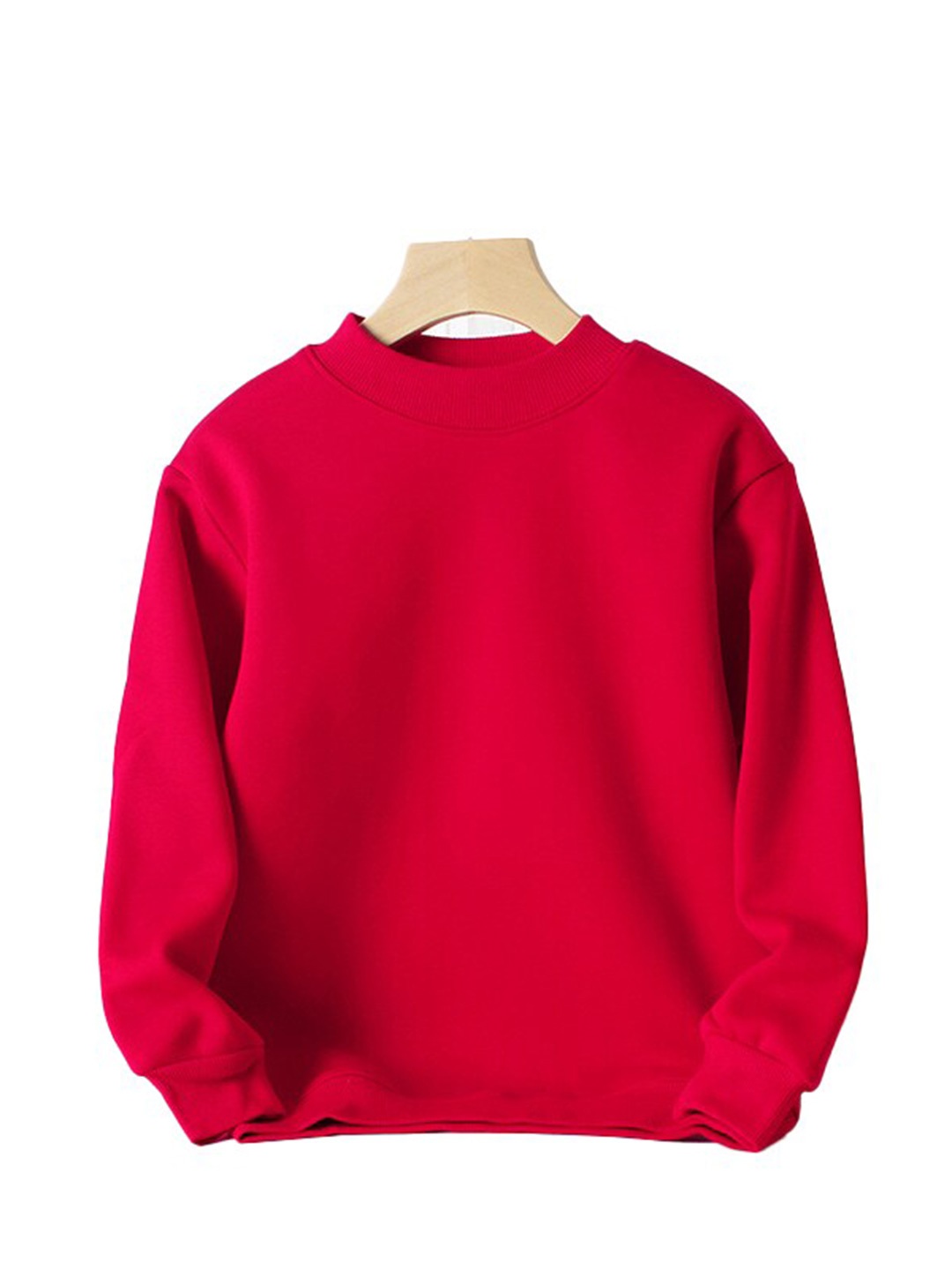 

StyleCast Kids Round Neck Long Sleeve Cotton Pullover Sweatshirt, Red