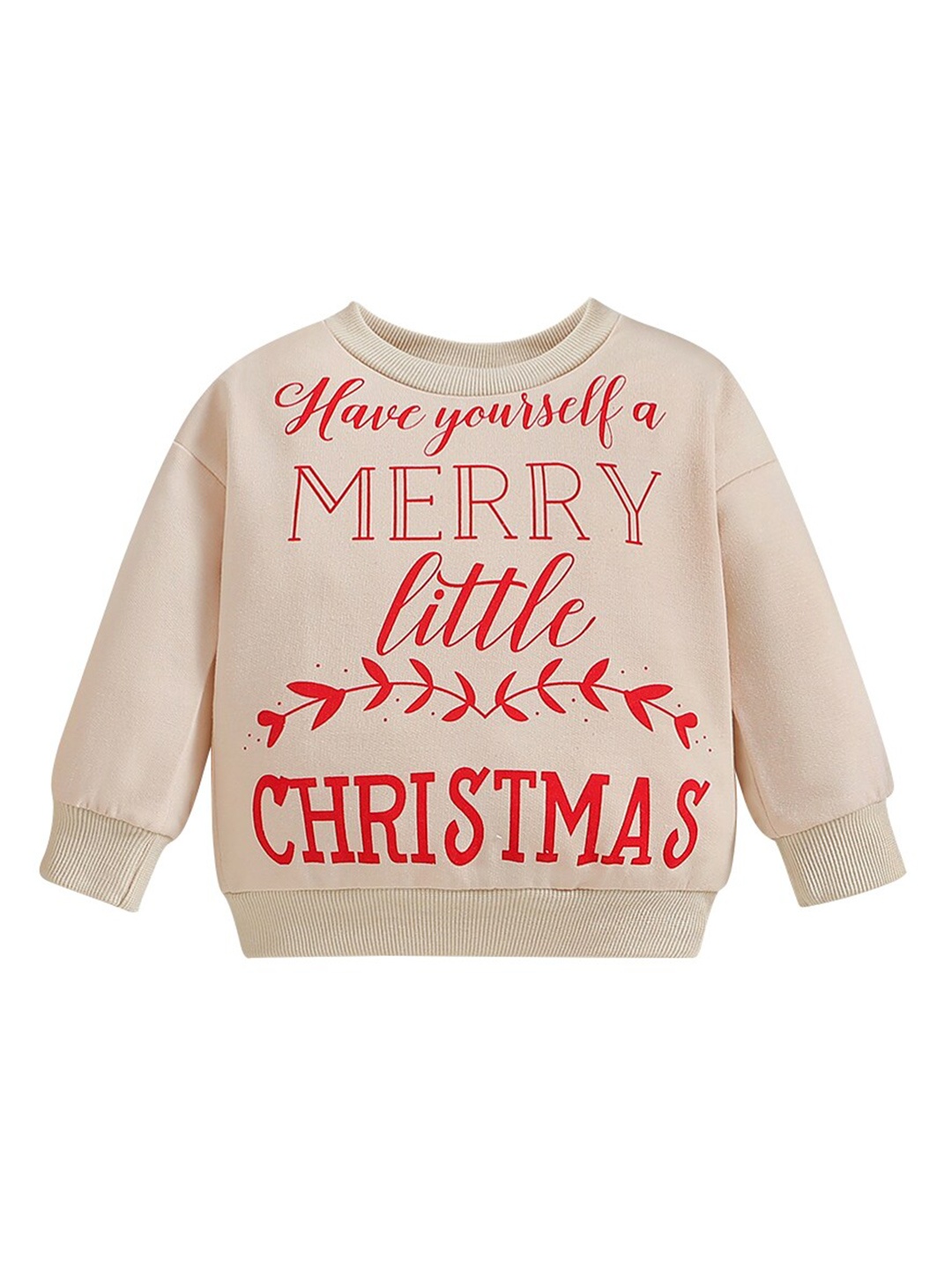 

StyleCast Kids Beige & Red Typography Printed Pullover