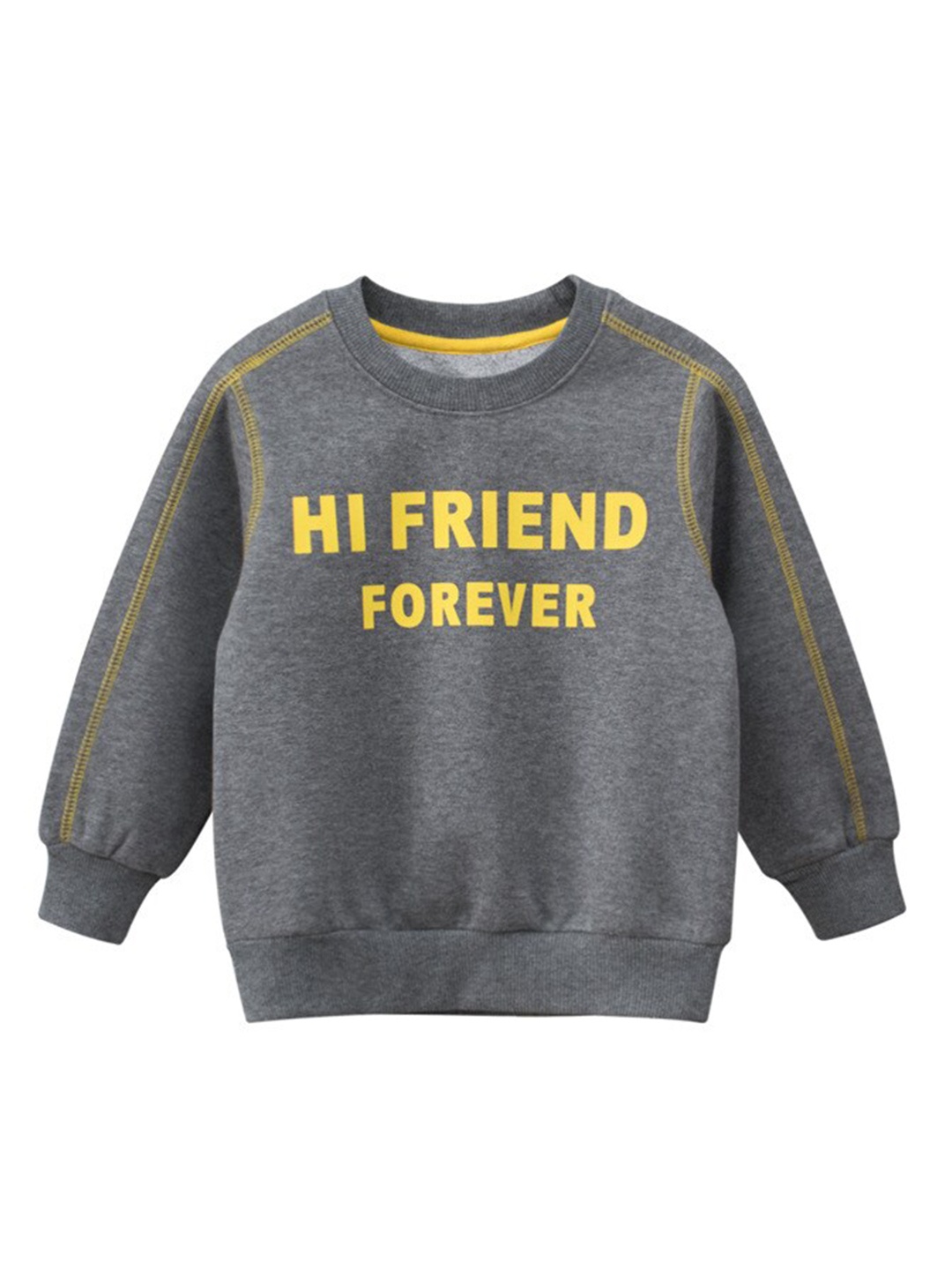 

StyleCast Boys Grey Typography Printed Cotton Pullover