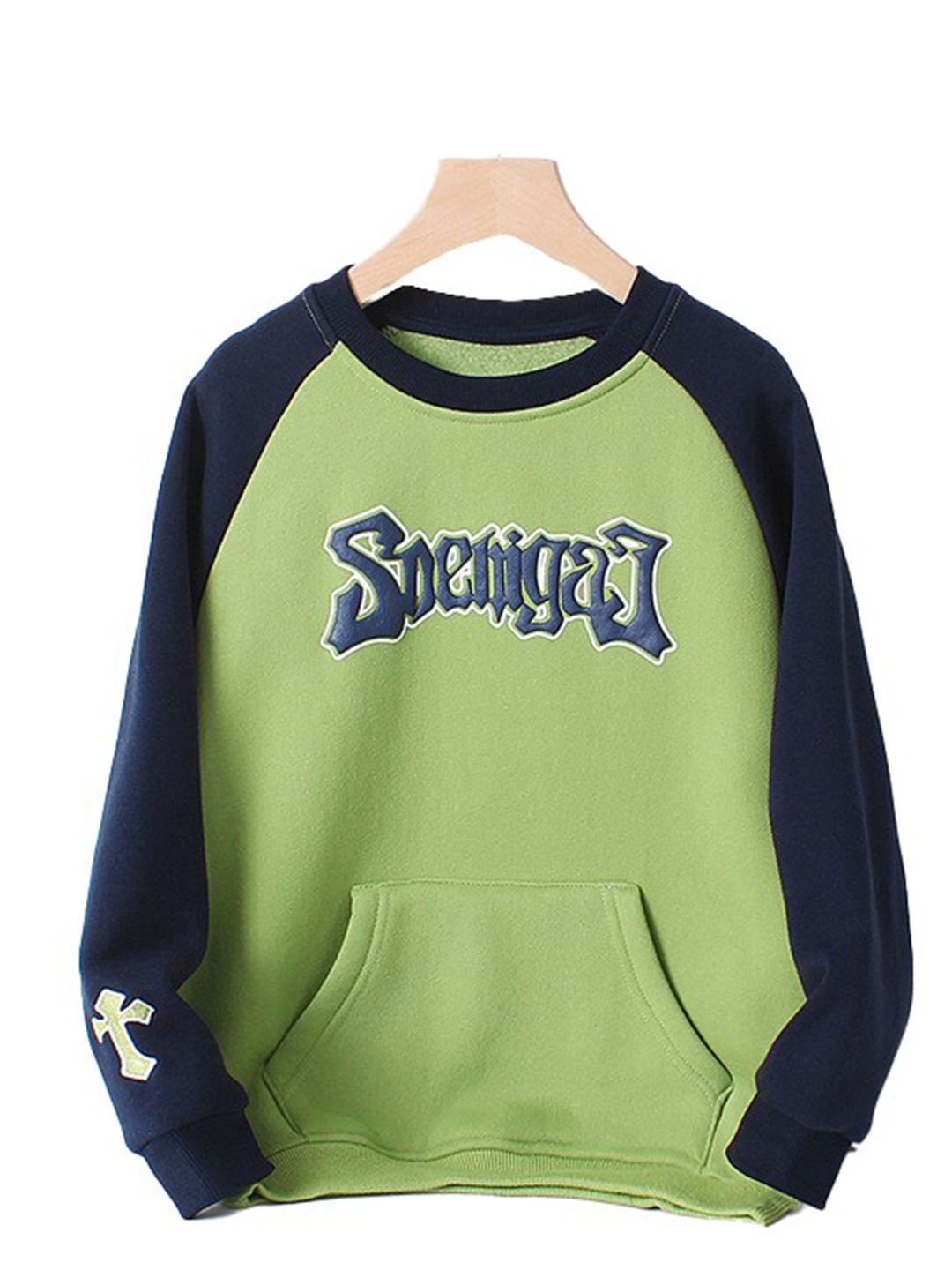 

StyleCast Boys Green Typography Printed Cotton Pullover
