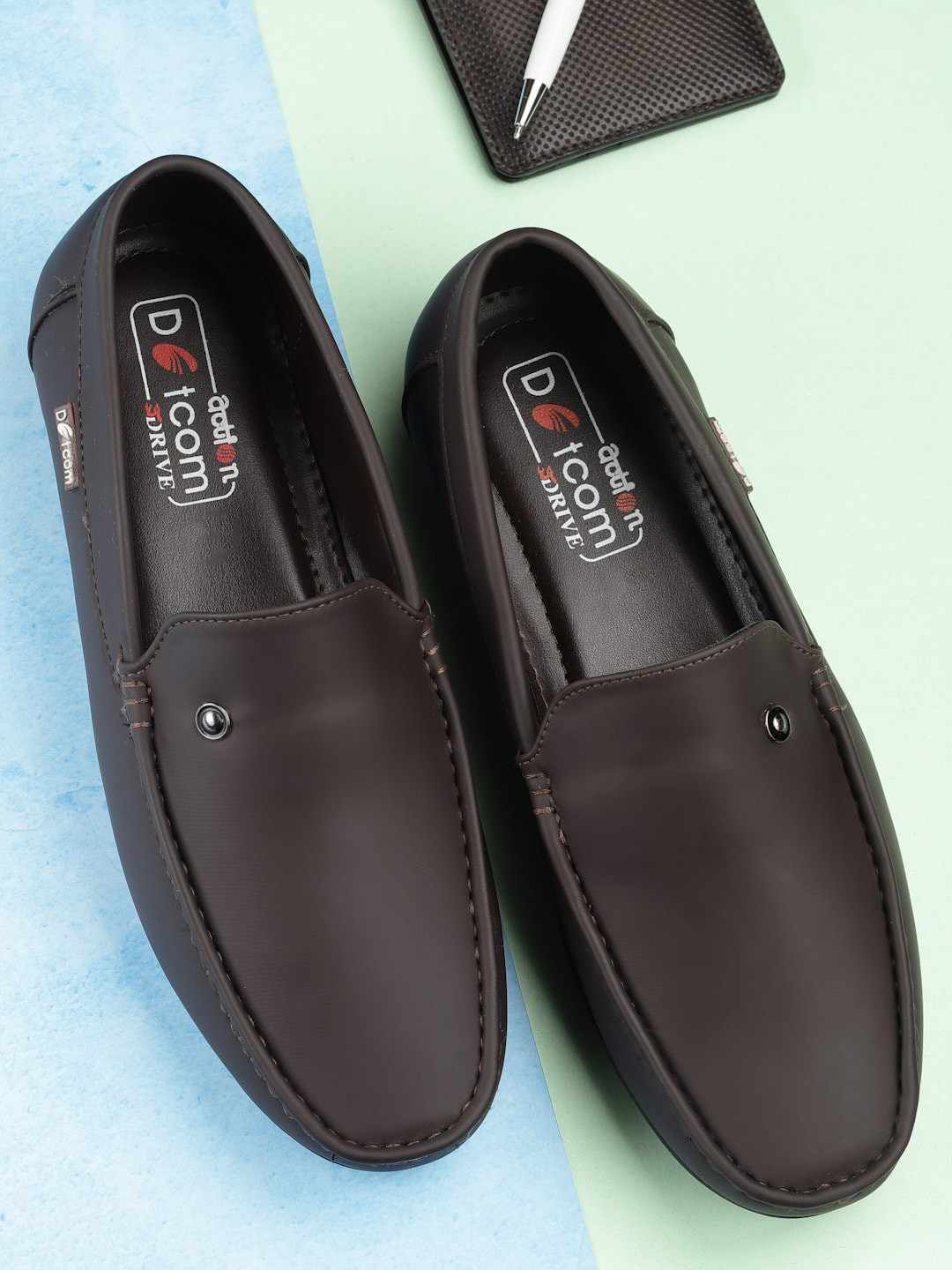 

Action Men DRIVE Lightweight Slip-On Loafers, Brown