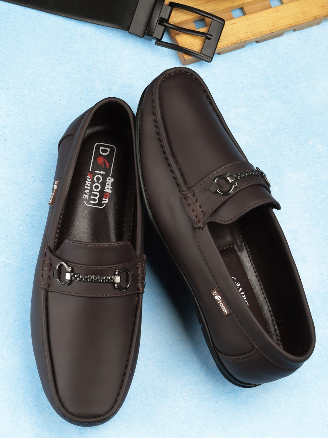 

Action Men DRIVE Lightweight Horsebit Loafers, Brown