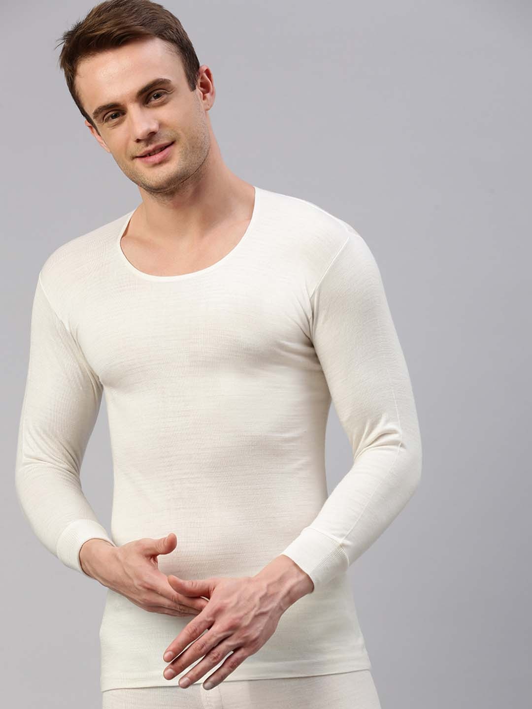 

ONN Long Sleeves Thermal Top, White