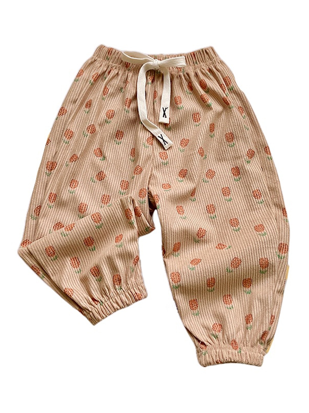 

StyleCast Boys Brown Floral Printed Loose Fit Easy Wash Mid-Rise Joggers