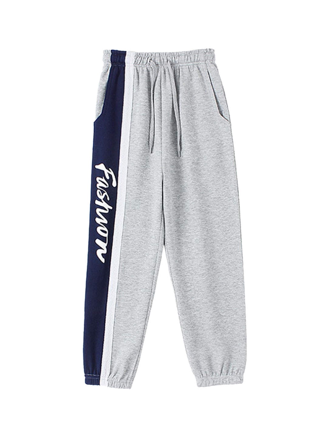 

StyleCast Boys Grey Typography Printed Easy Wash Cotton Joggers