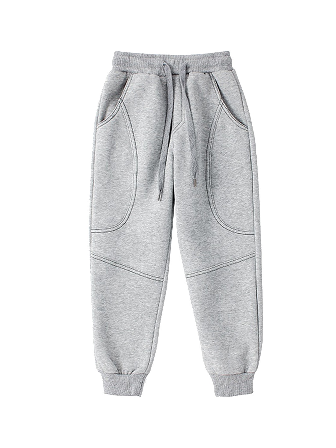 

StyleCast Boys Grey Regular Fit Mid-Rise Easy Wash Cotton Joggers
