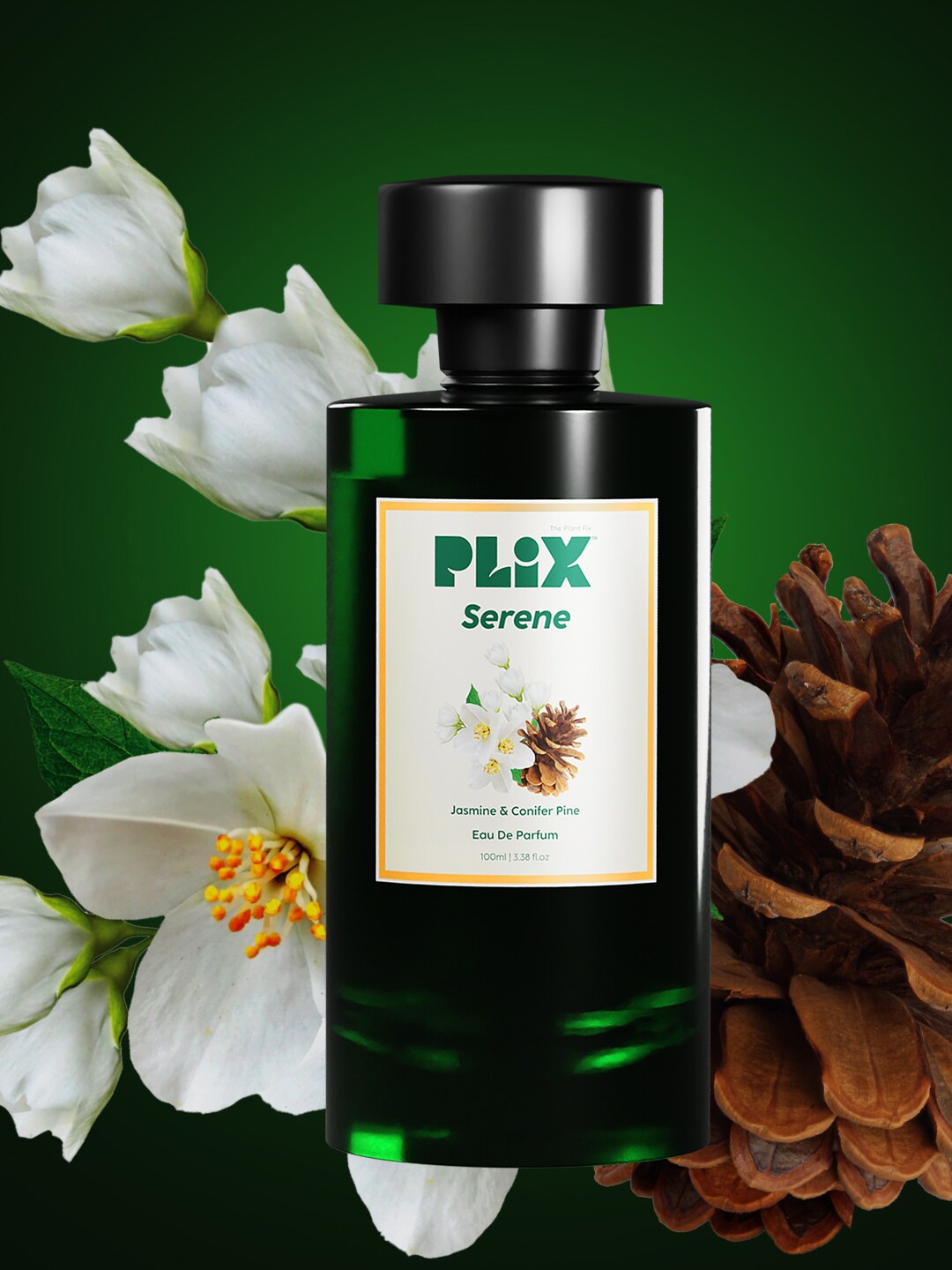 

PLIX THE PLANT FIX Serene Long Lasting Eau De Parfum - 100ml, Green