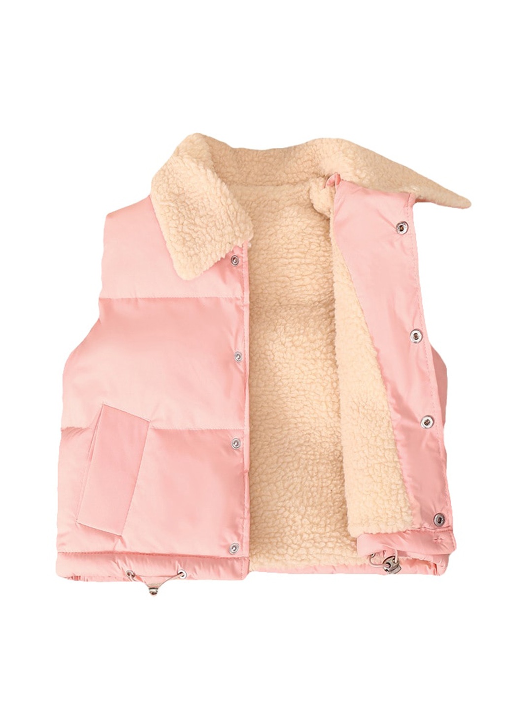

StyleCast Girls Pink Shirt Collar Waistcoat