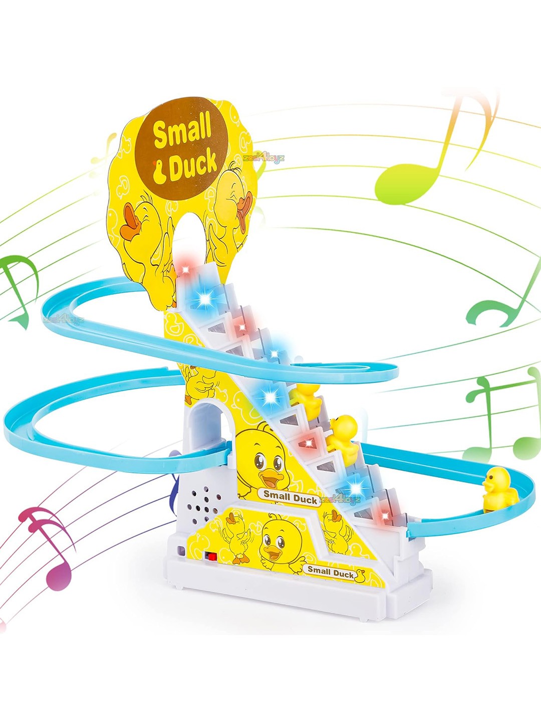 

PLANET of Toys Kids Duck Slide Musical Toys, Yellow
