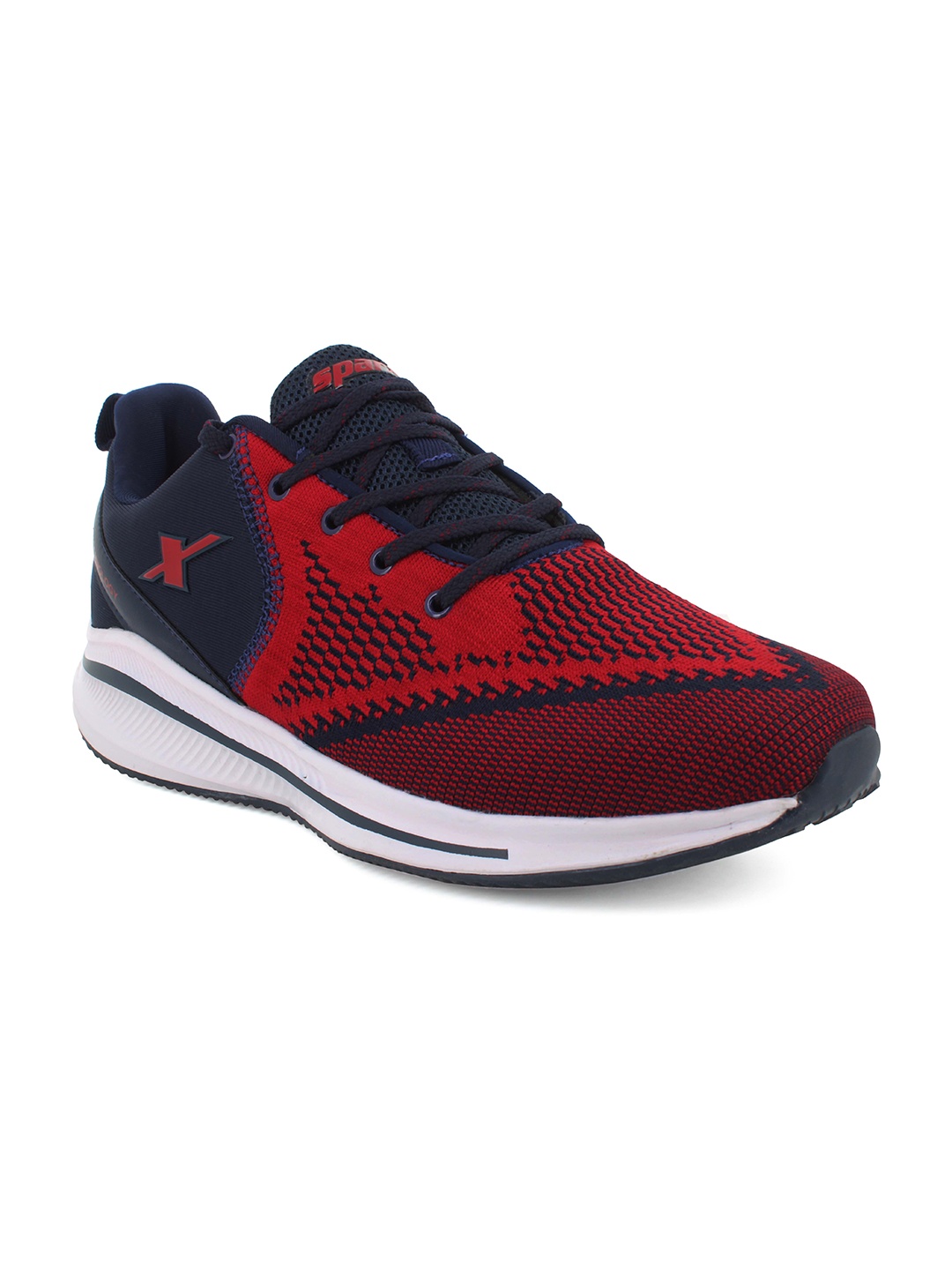 

Sparx Men Mesh Walking Lace-Up Shoes, Navy blue