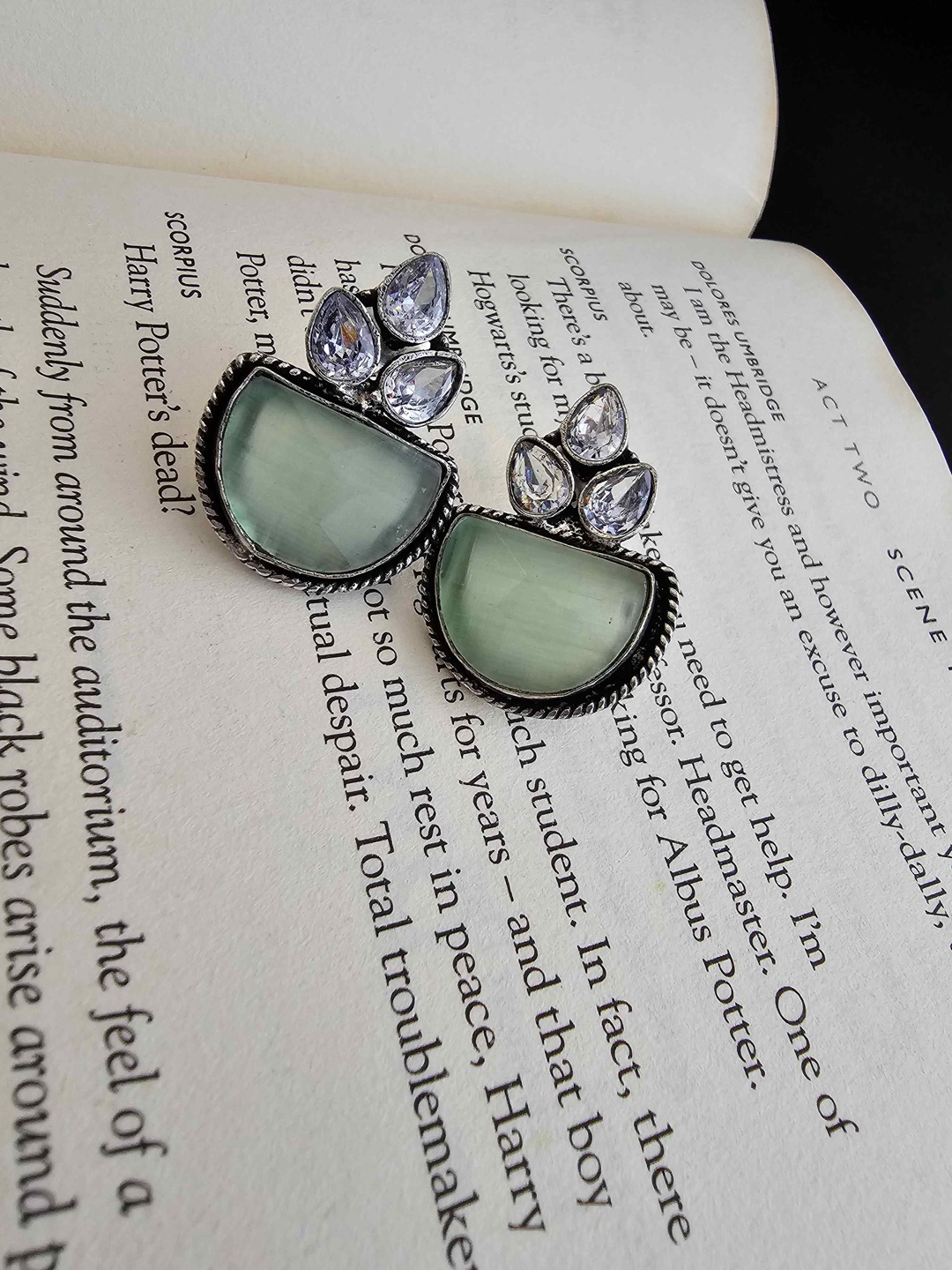 

Binnis Wardrobe Silver-Plated Beaded Studs Earrings